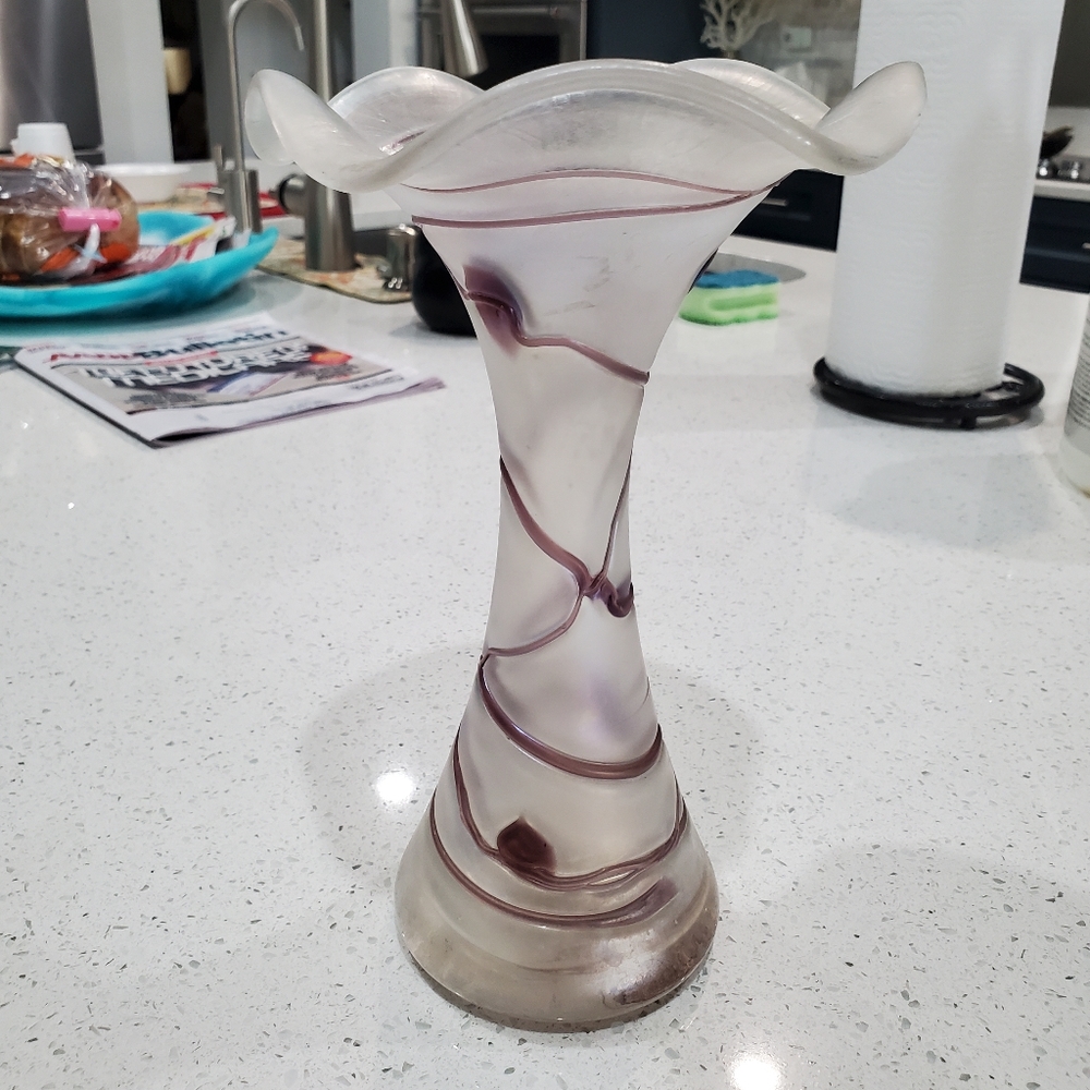 Poshinger 1920's "Fleur" Art Glass Vase from Frauenau area in Germany 🇩